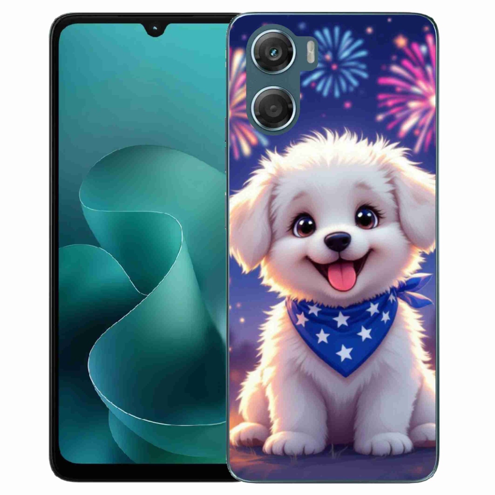 Zselés borítás mmCase a Motorola G06/G06 Power készülékhez - ünnepi kölyökkóró