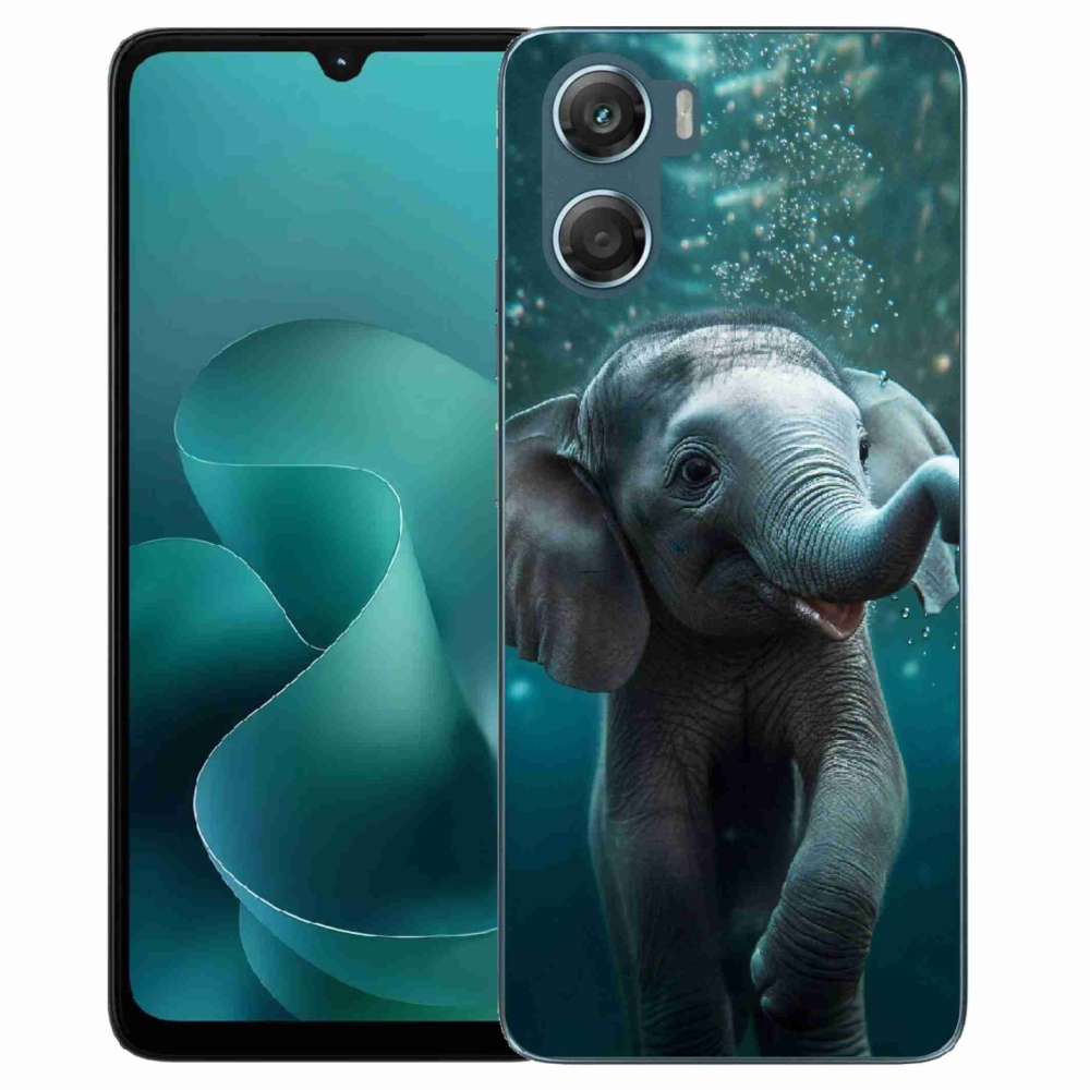 Gél borítás mmCase a Motorola G06/G06 Power készülékhez - elefánt a víz alatt