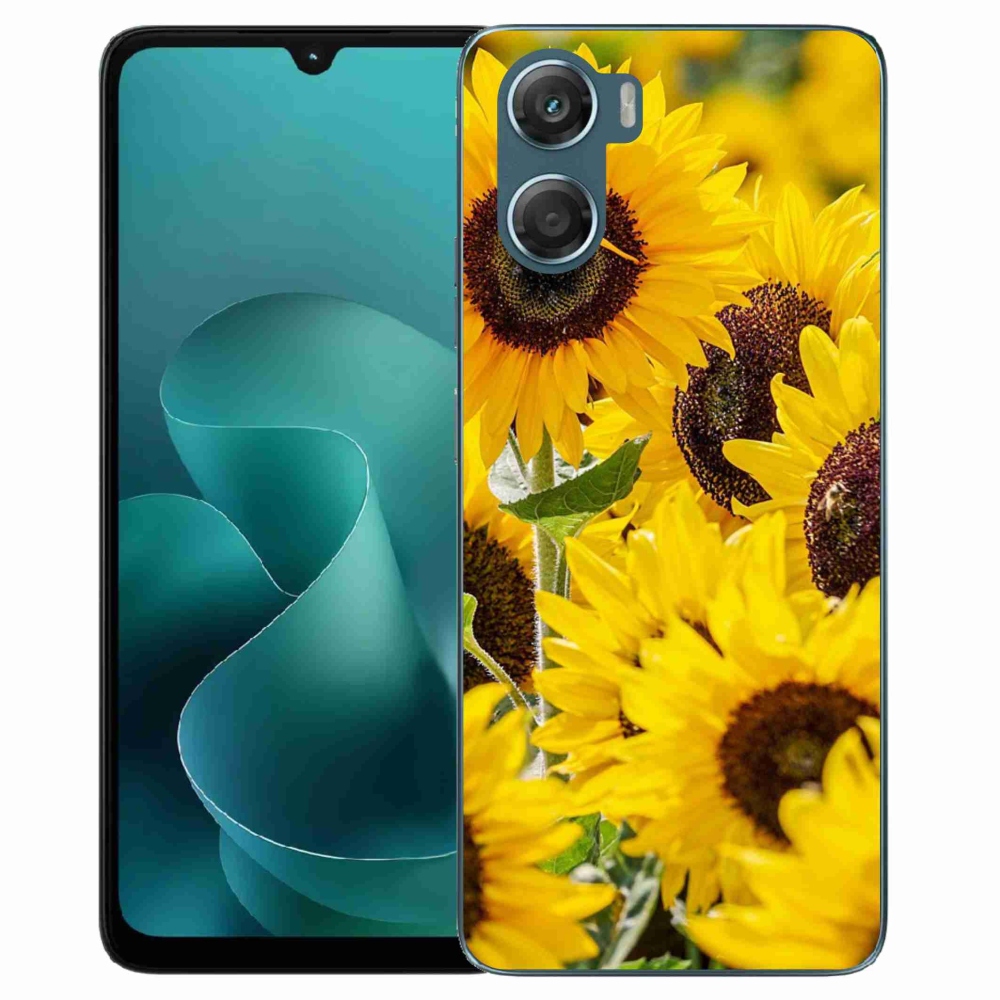Zselés borítás mmCase a Motorola G06/G06 Power készülékhez - Napraforgó