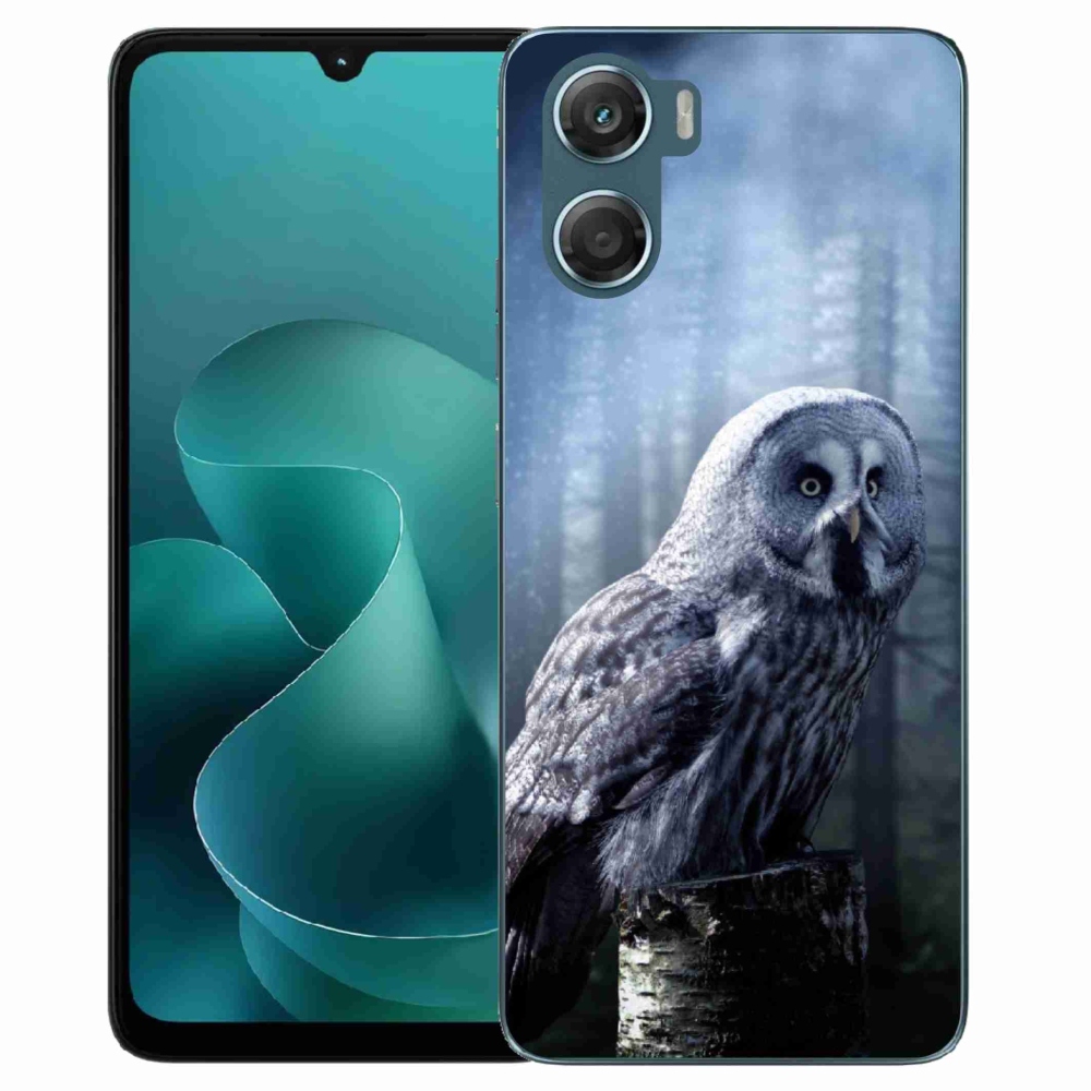 Zselés borítás mmCase a Motorola G06/G06 Power készülékhez - bagoly