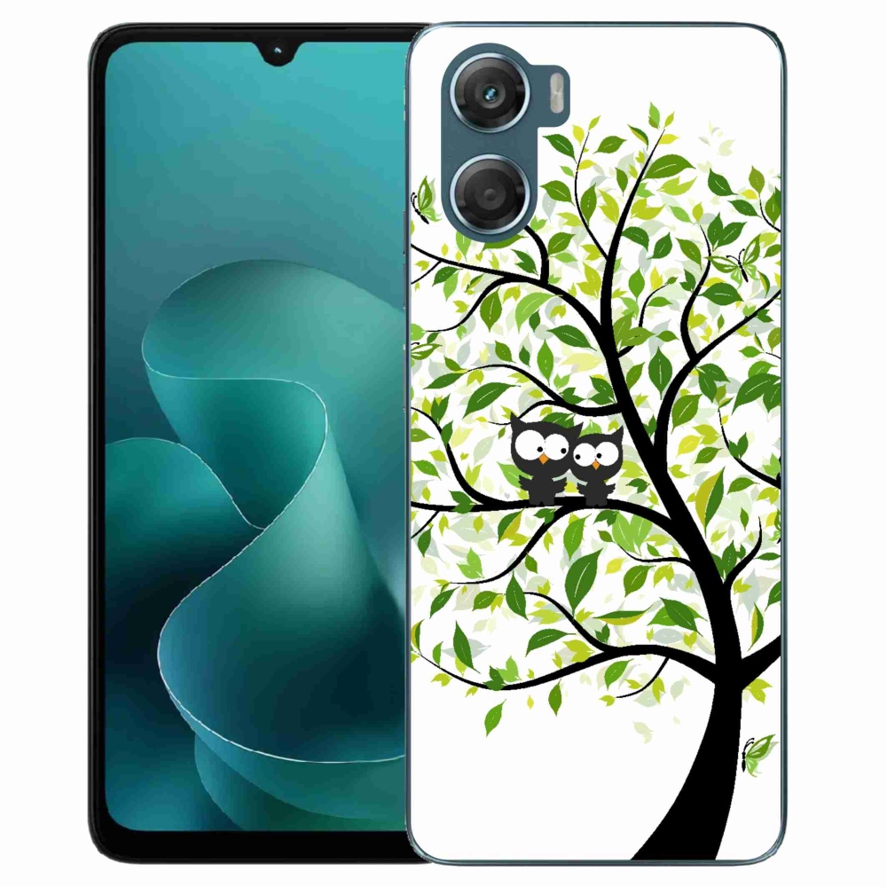 Zselés borítás mmCase a Motorola G06/G06 Power készülékhez - baglyok a fán