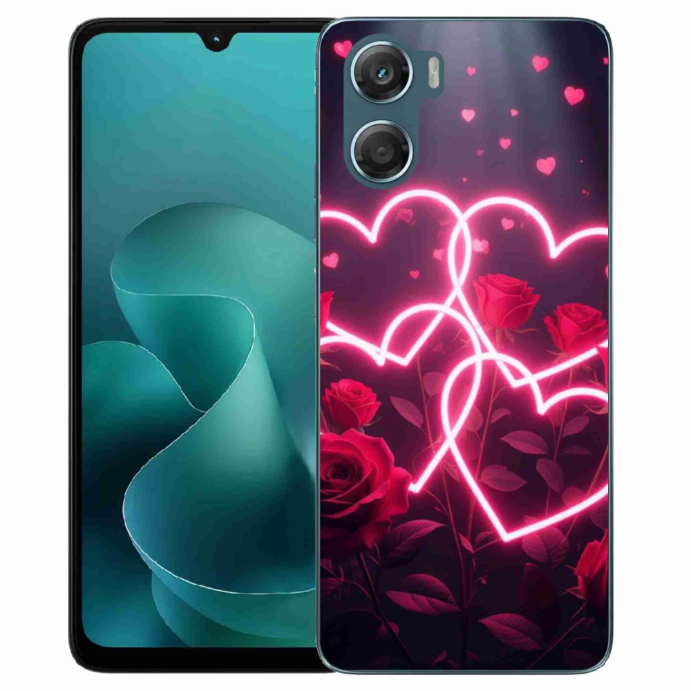 Zselés borítás mmCase a Motorola G06/G06 Power készülékhez - a szerelem szíve