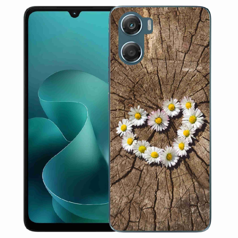 Gél védőburkolat mmCase a Motorola G06/G06 Power készülékhez - Százszorszép szívecske