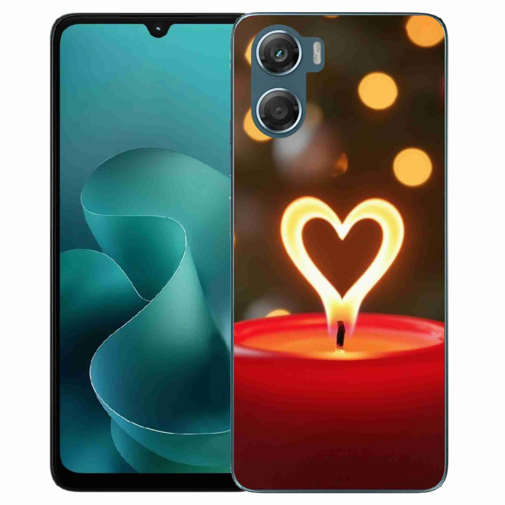 Zselés borítás mmCase a Motorola G06/G06 Power készülékhez - a láng szíve