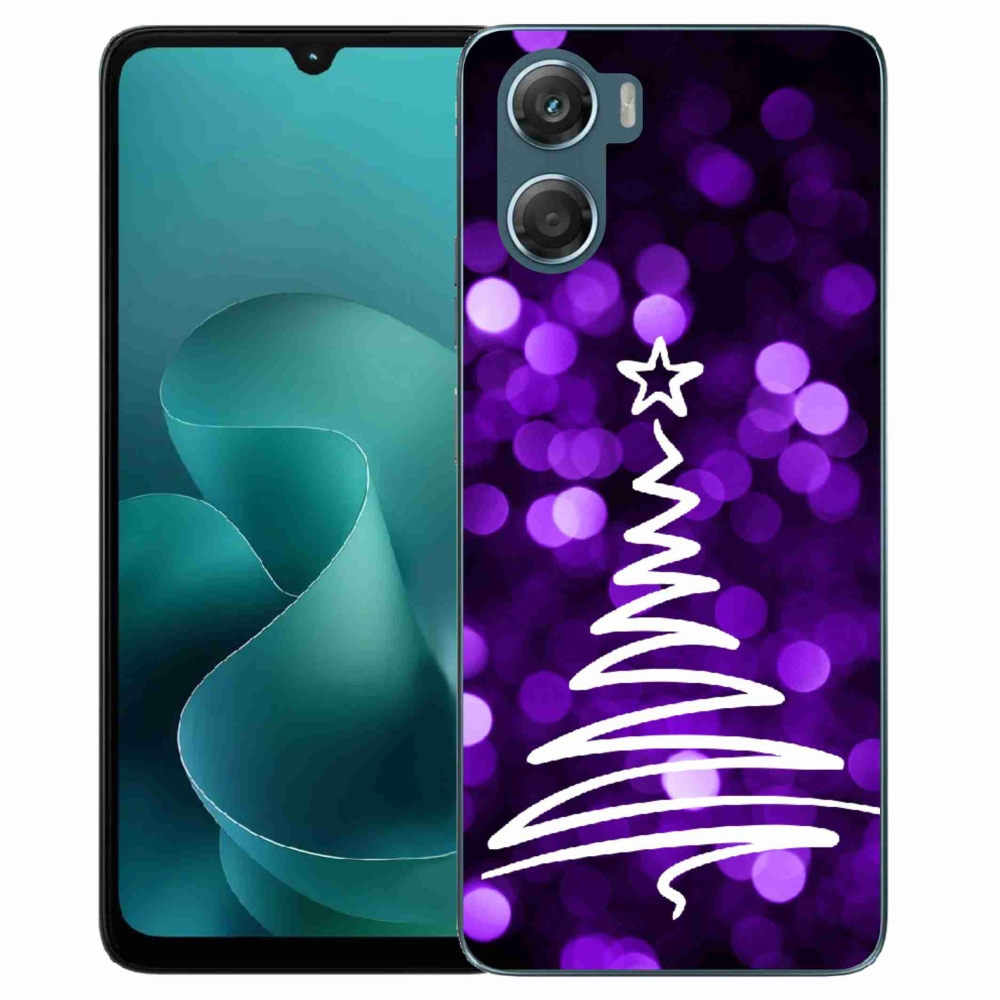 Zselés borítás mmCase a Motorola G06/G06 Power készülékhez - fa