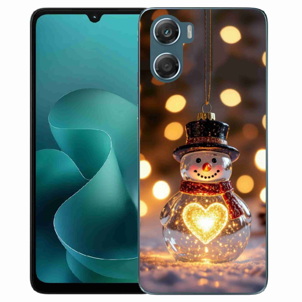 Zselés borítás mmCase a Motorola G06/G06 Power készülékhez - karácsonyi hóember
