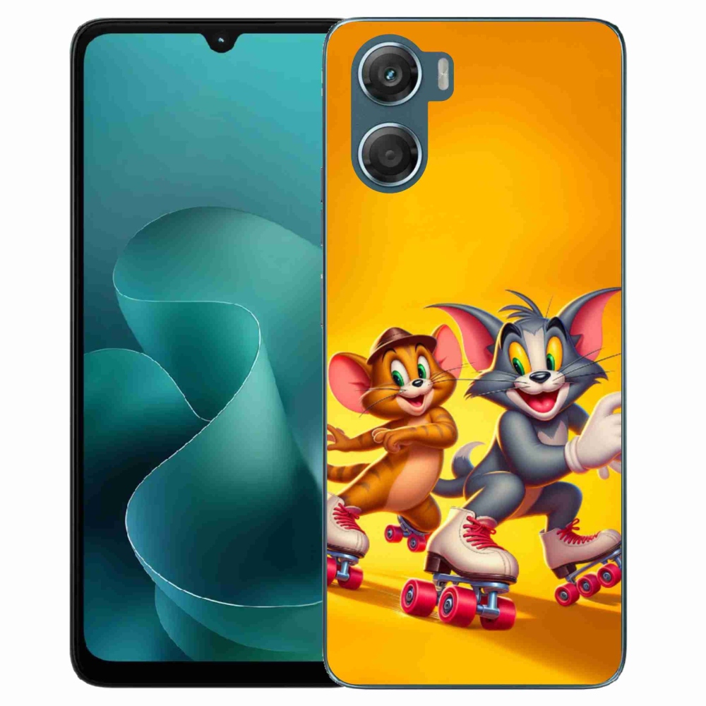 Zselés borítás mmCase a Motorola G06/G06 Power készülékhez - tom a jerry