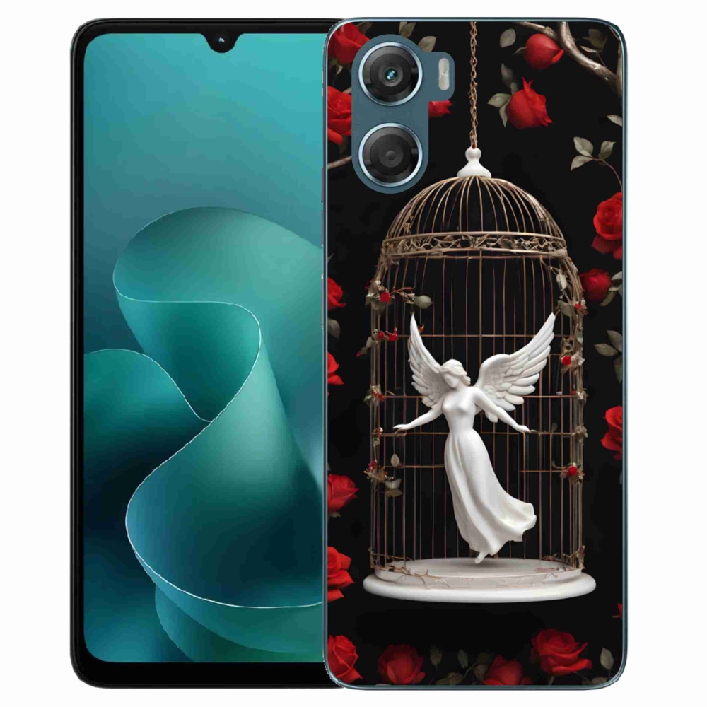 Zselés borítás mmCase a Motorola G06/G06 Power készülékhez - csapdába esett angyal