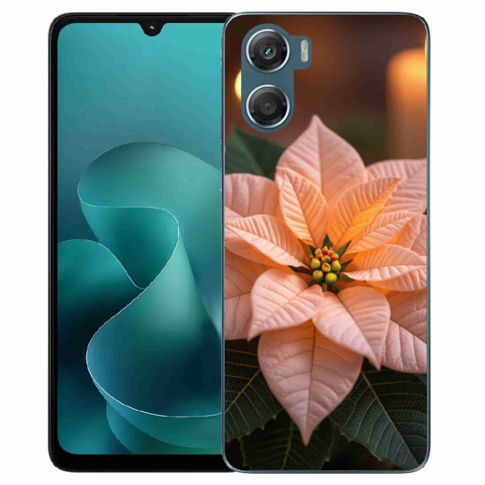 Zselés borítás mmCase a Motorola G06/G06 Power készülékhez - mikulásvirág