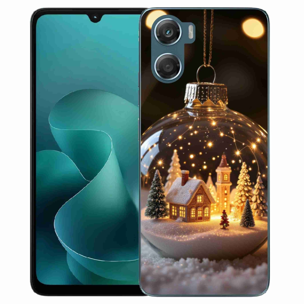 Zselés borítás mmCase a Motorola G06/G06 Power készülékhez - Karácsonyi gömb 3