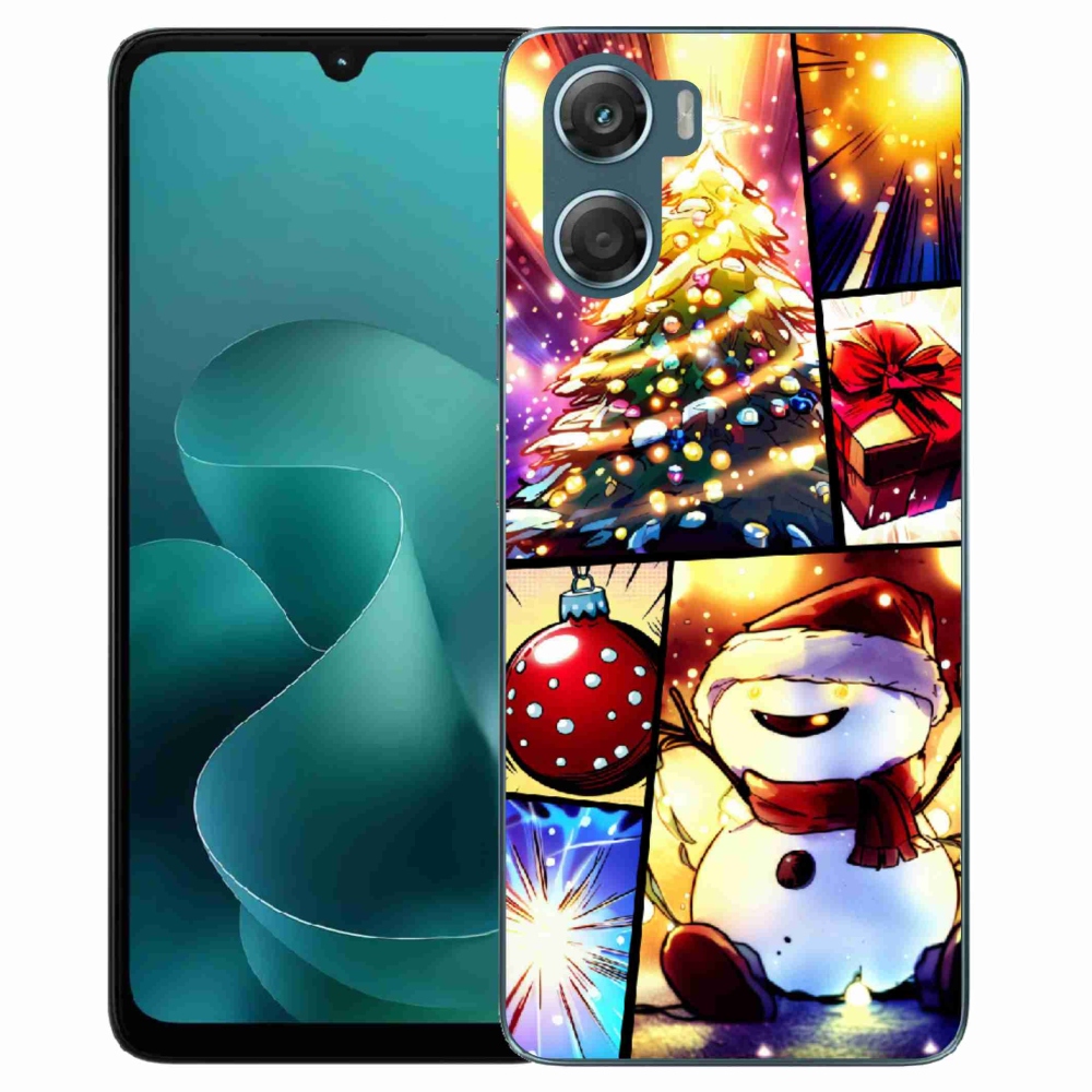 Zselés borító mmCase a Motorola G06/G06 Power készülékhez - karácsonyi motívumok 1