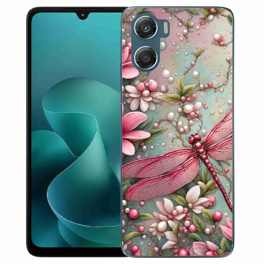 Zselés tok mmCase a Motorola G06/G06 Power készülékhez - szitakötő