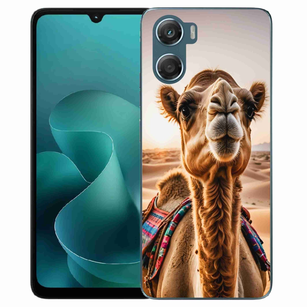 Zselés tok mmCase a Motorola G06/G06 Power készülékhez - teve színű