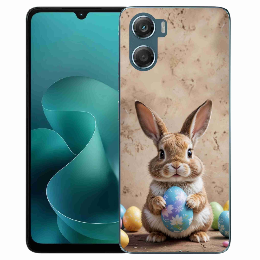Zselés borítás mmCase a Motorola G06/G06 Power készülékhez - Húsvéti nyuszi