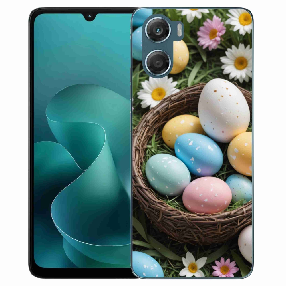 Zselés borítás mmCase a Motorola G06/G06 Power készülékhez - Húsvéti tojások 2