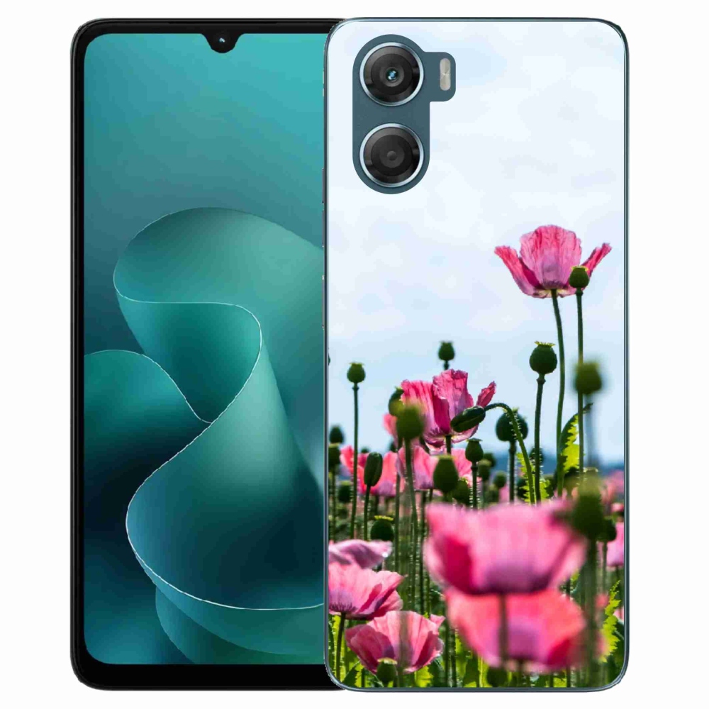 Zselés tok mmCase a Motorola G06/G06 Power készülékhez - mákos színű