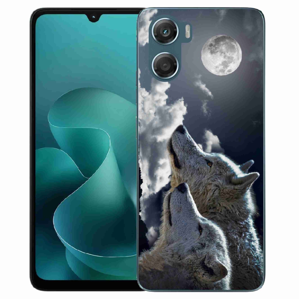 Zselés borítás mmCase a Motorola G06/G06 Power készülékhez - farkasok