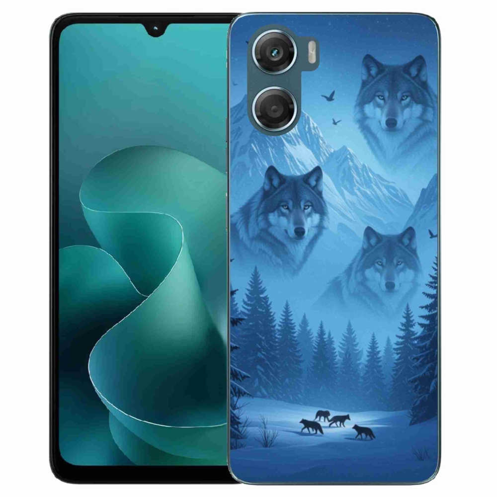 Zselés borítás mmCase a Motorola G06/G06 Power készülékhez - farkas csomag