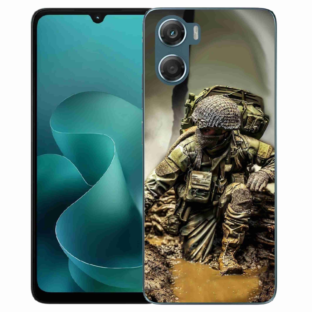 Zselés borítás mmCase a Motorola G06/G06 Power készülékhez - katona