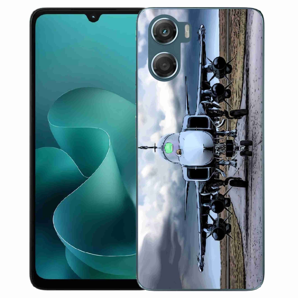 Zselés borítás mmCase a Motorola G06/G06 Power - katonai repülőgépekhez