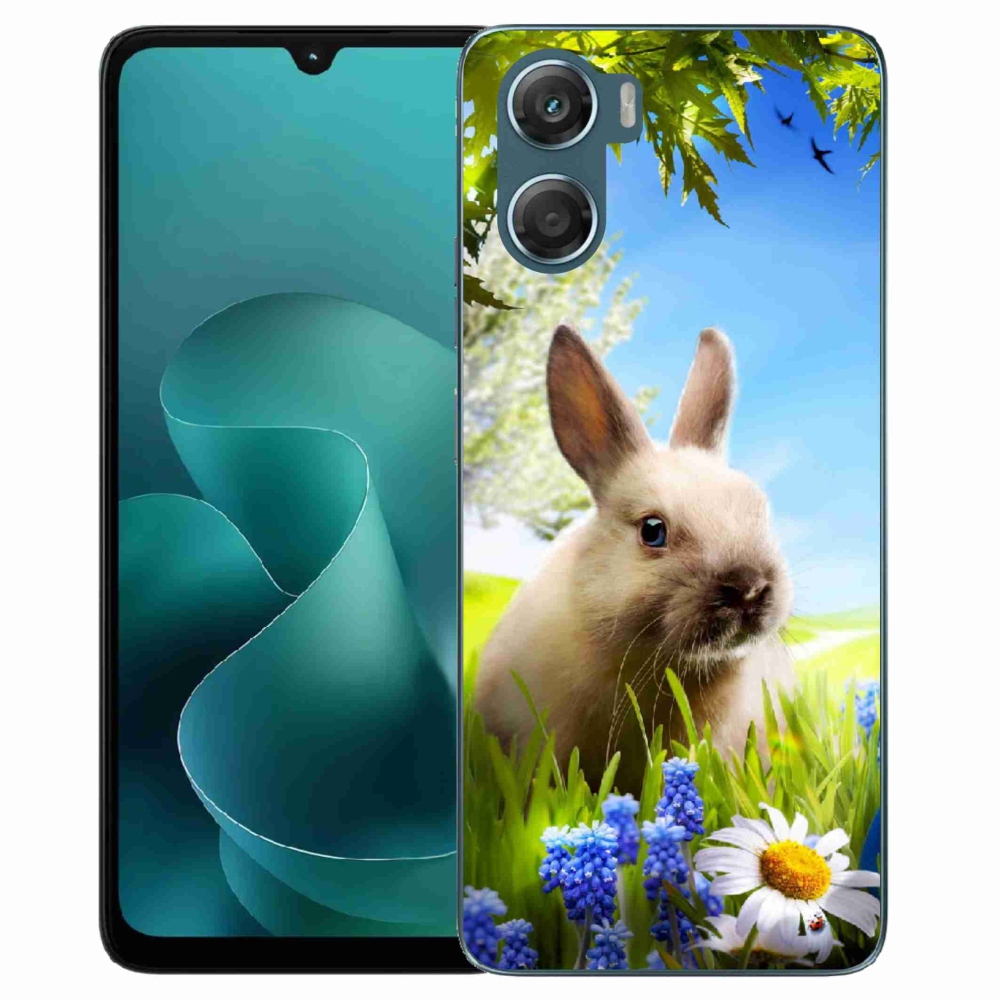 Zselés borítás mmCase a Motorola G06/G06 Power készülékhez - nyuszi