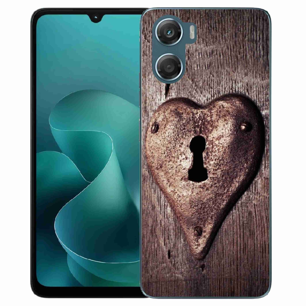 Zselés borítás mmCase a Motorola G06/G06 Power készülékhez - szív alakú zárral