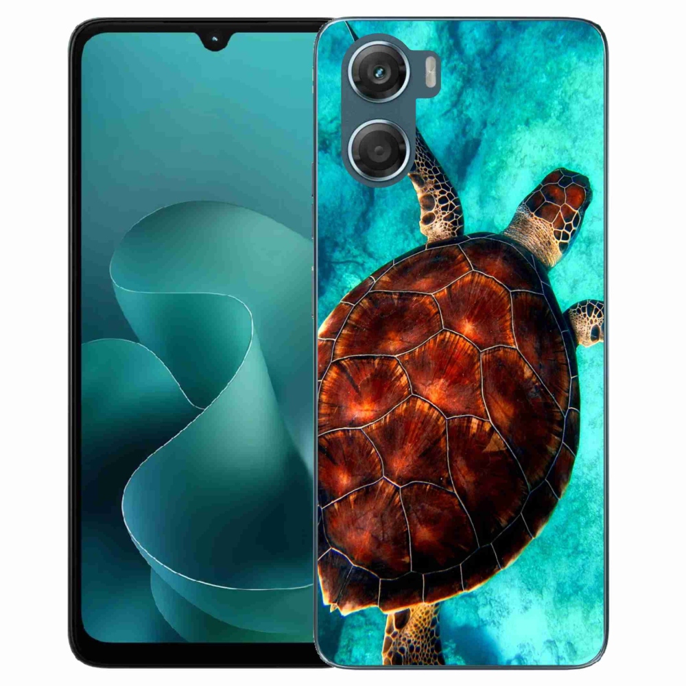 Zselés borítás mmCase a Motorola G06/G06 Power készülékhez - teknősbéka