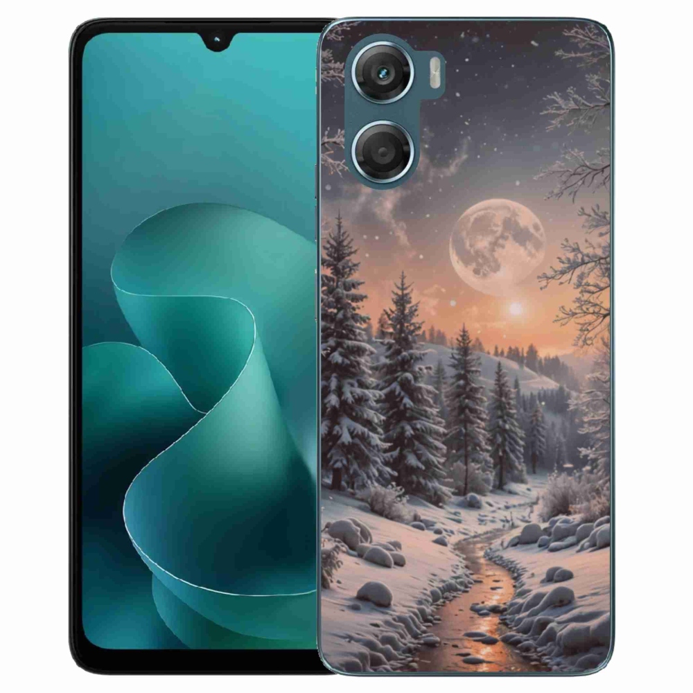 Zselés borítás mmCase a Motorola G06/G06 Power készülékhez - téli tájkép 2