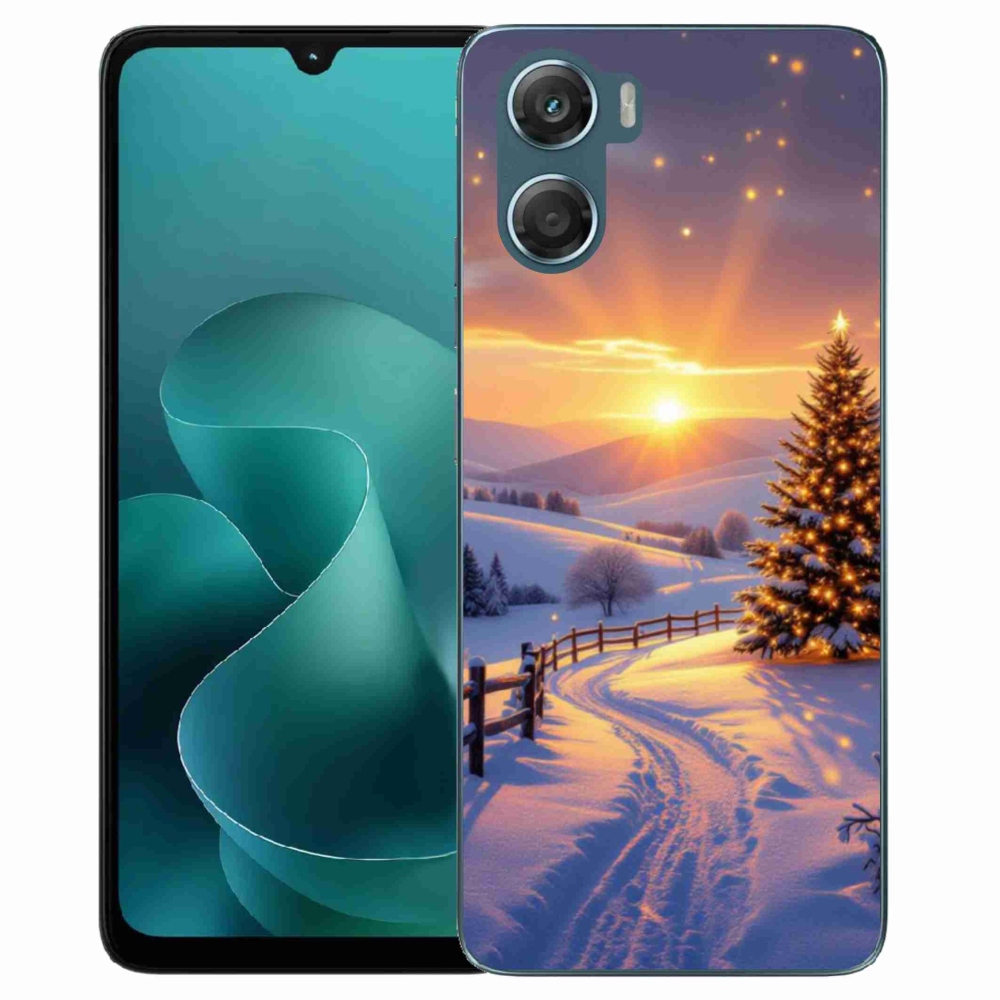 Zselés borítás mmCase a Motorola G06/G06 Power készülékhez - téli tájkép