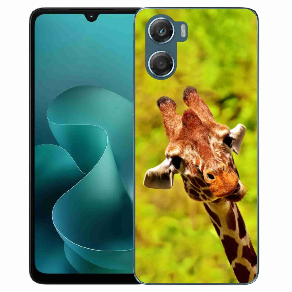 Zselés borítás mmCase a Motorola G06/G06 Power készülékhez - zsiráf