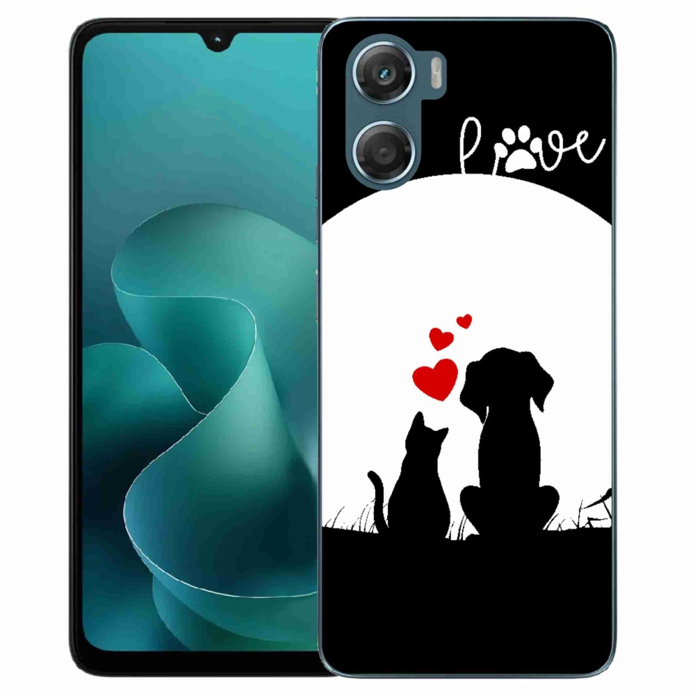 Zselés borítás mmCase a Motorola G06/G06 Power készülékhez - állati szeretet