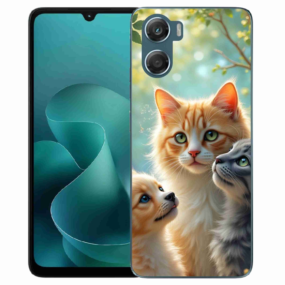 Zselés borítás mmCase a Motorola G06/G06 Power készülékhez - állati barátság 2