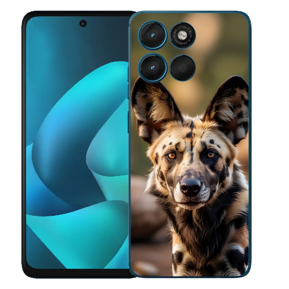 mmCase gél tok a Motorola Moto G57 Power-hez – afrikai vadkutya