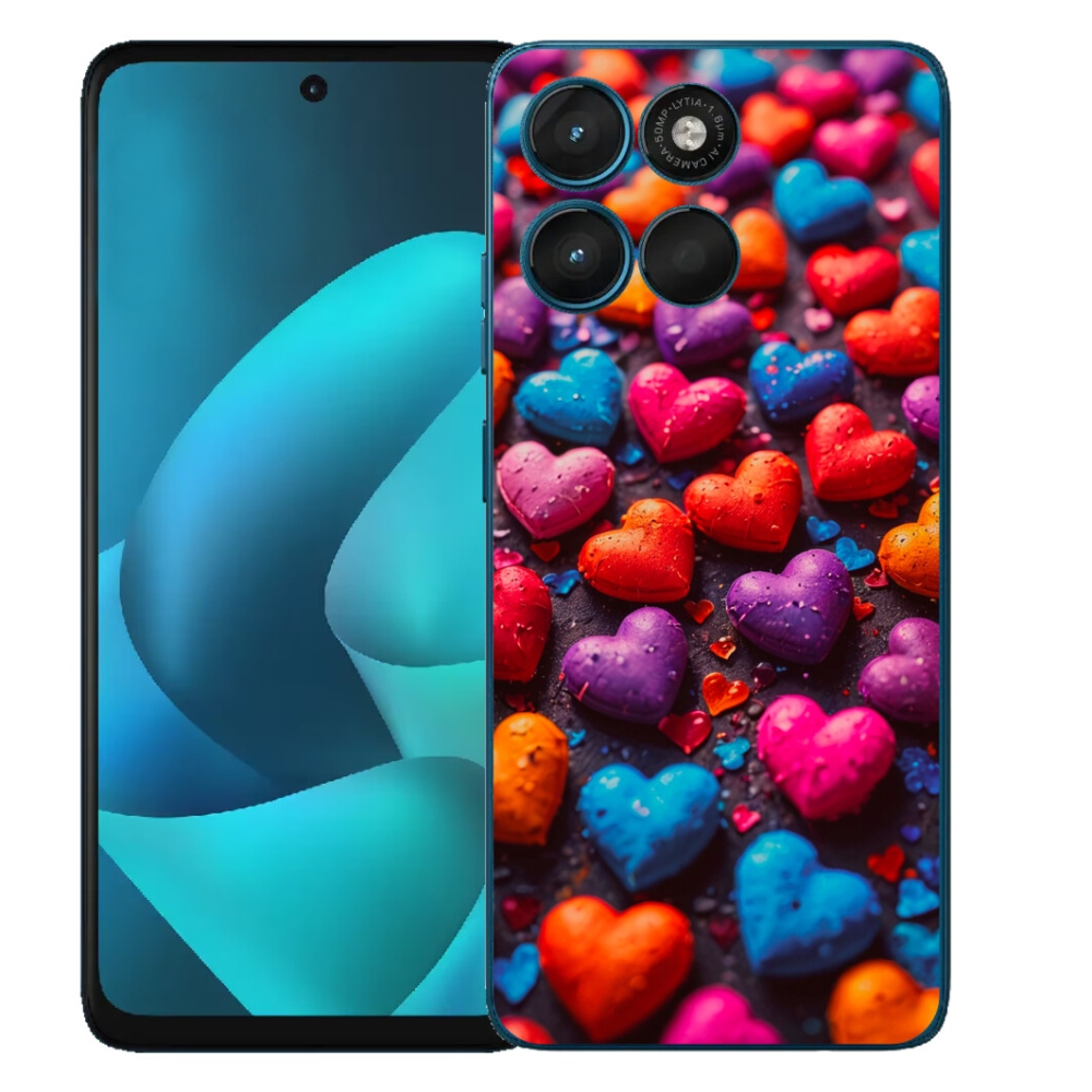 mmCase géltok a Motorola Moto G57 Powerhez – színes szívek