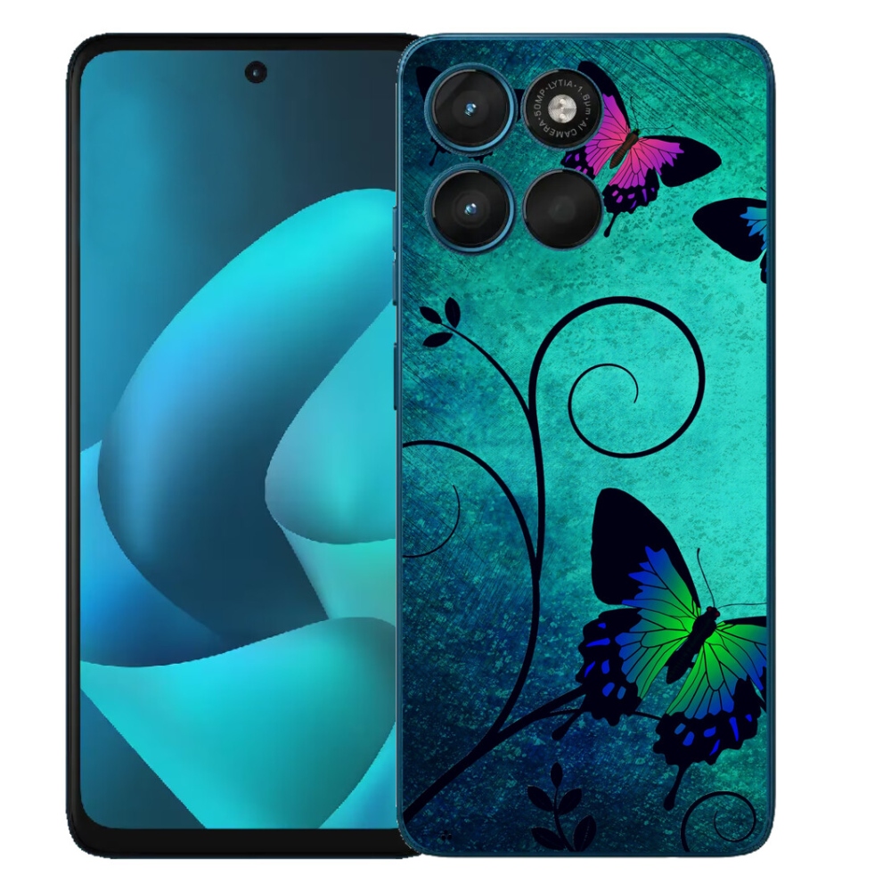 mmCase gél tok a Motorola Moto G57 Power-hez – színes pillangók