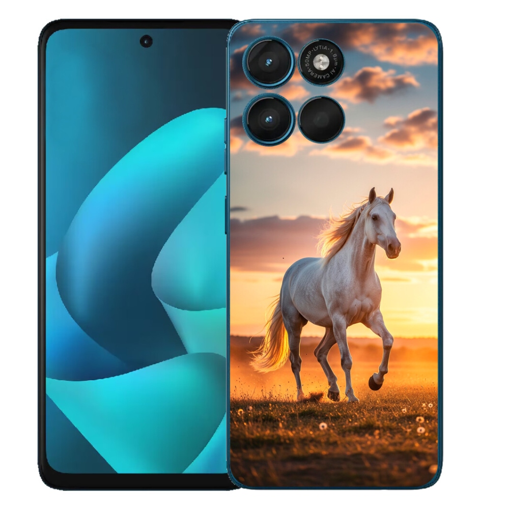 mmCase géltok a Motorola Moto G57 Power-hez – Futó fehér ló 2