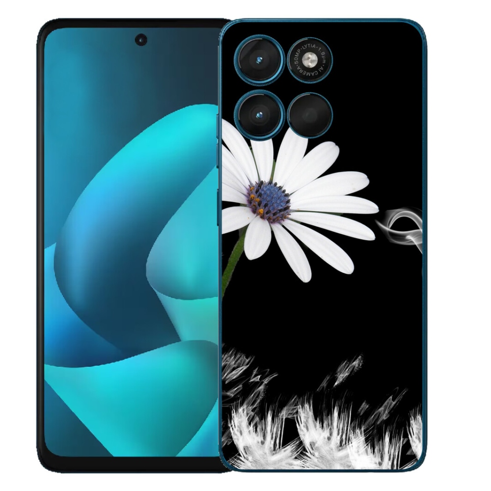 mmCase géltok a Motorola Moto G57 Powerhez – fehér virágos