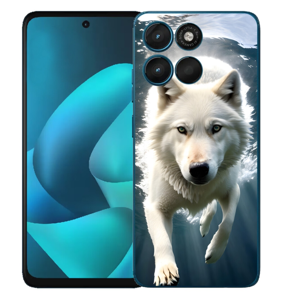 mmCase gél tok a Motorola Moto G57 Power-hez – fehér farkas