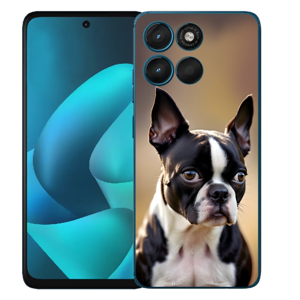 mmCase gél tok a Motorola Moto G57 Power-hez – bostoni terrier