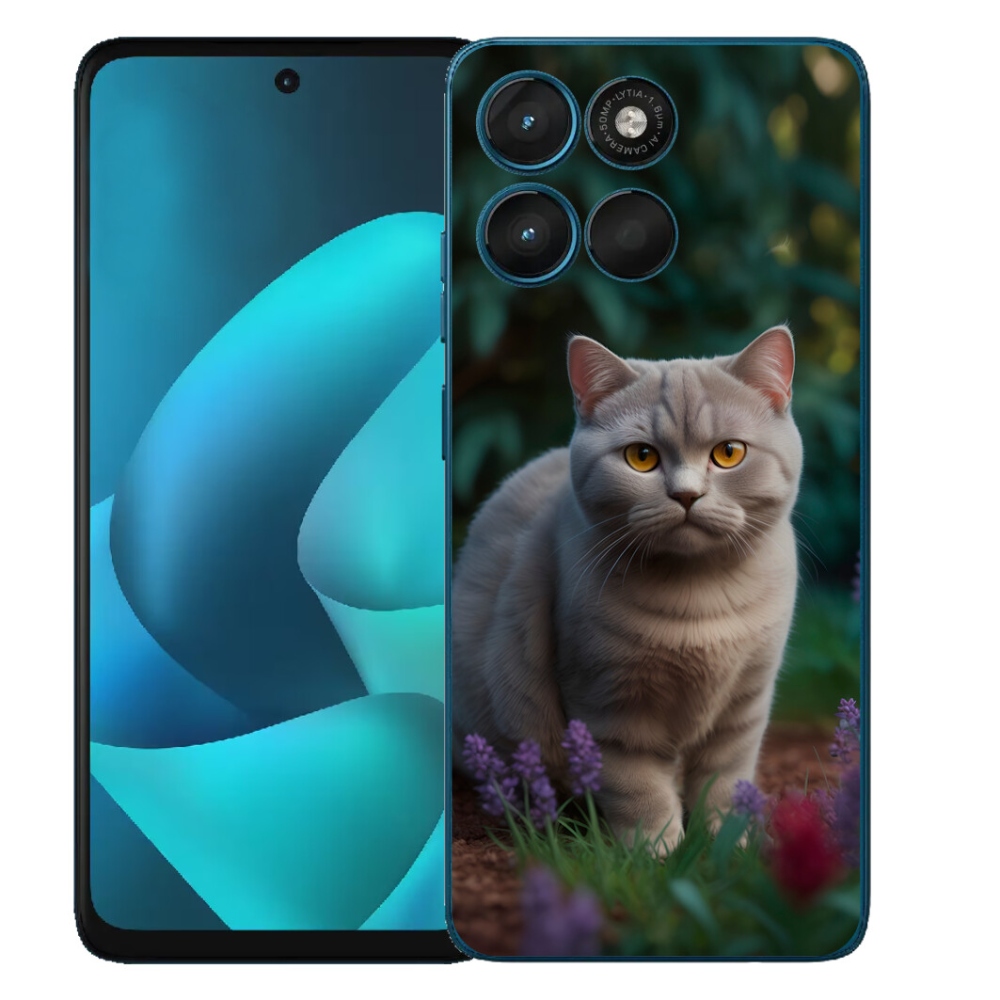 mmCase gél tok a Motorola Moto G57 Power-hez – brit macska