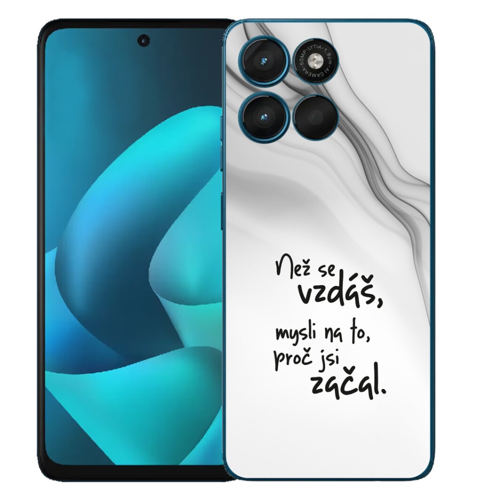mmCase gél tok a Motorola Moto G57 Power-hez – idézet 2, fehér háttérrel