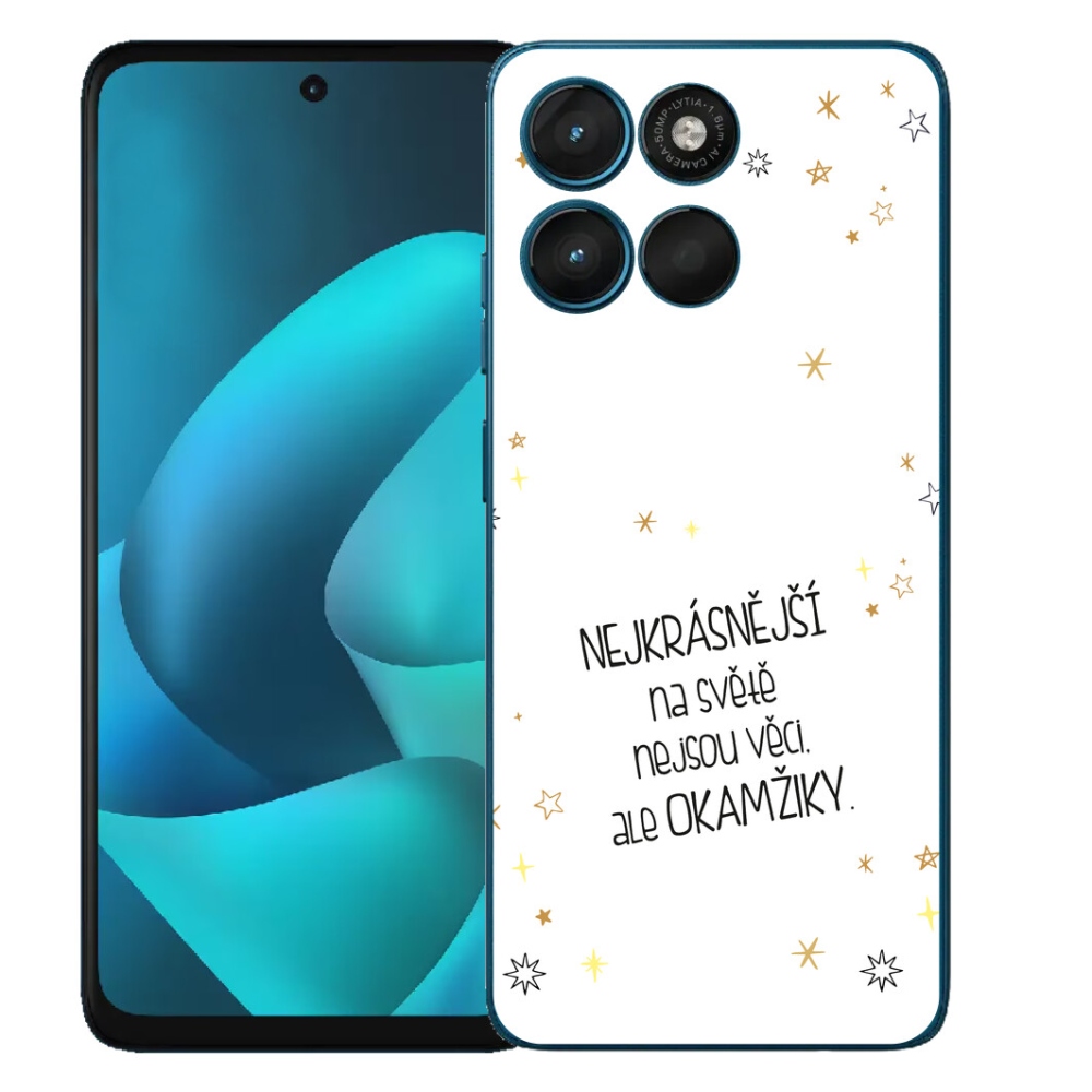 mmCase gél tok a Motorola Moto G57 Power-hez – idézet 4, fehér háttérrel