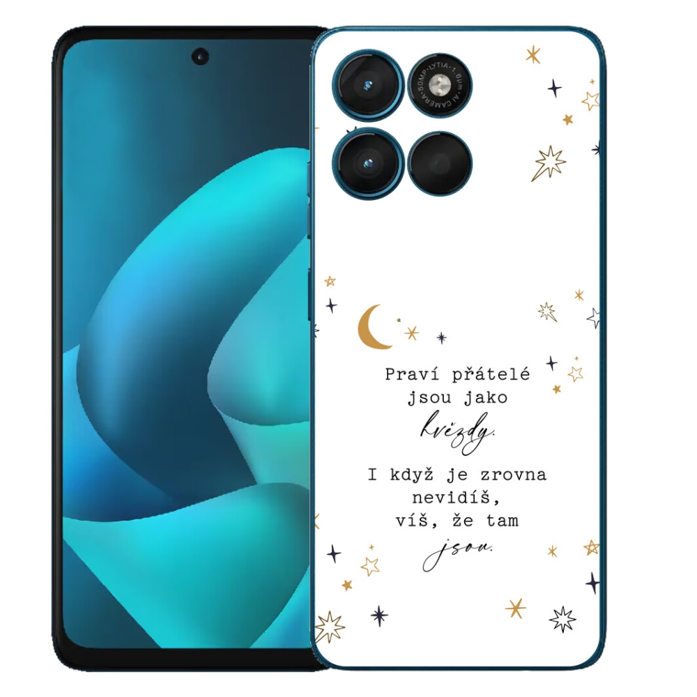 mmCase gél tok a Motorola Moto G57 Power-hez – idézet 6, fehér háttérrel