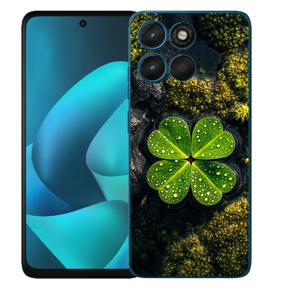 mmCase gélhuzat a Motorola Moto G57 Power-hez – négylevelű lóhere