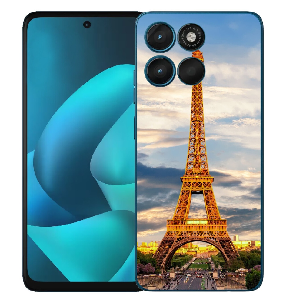 mmCase gél tok a Motorola Moto G57 Power-hez – Eiffel-torony 3