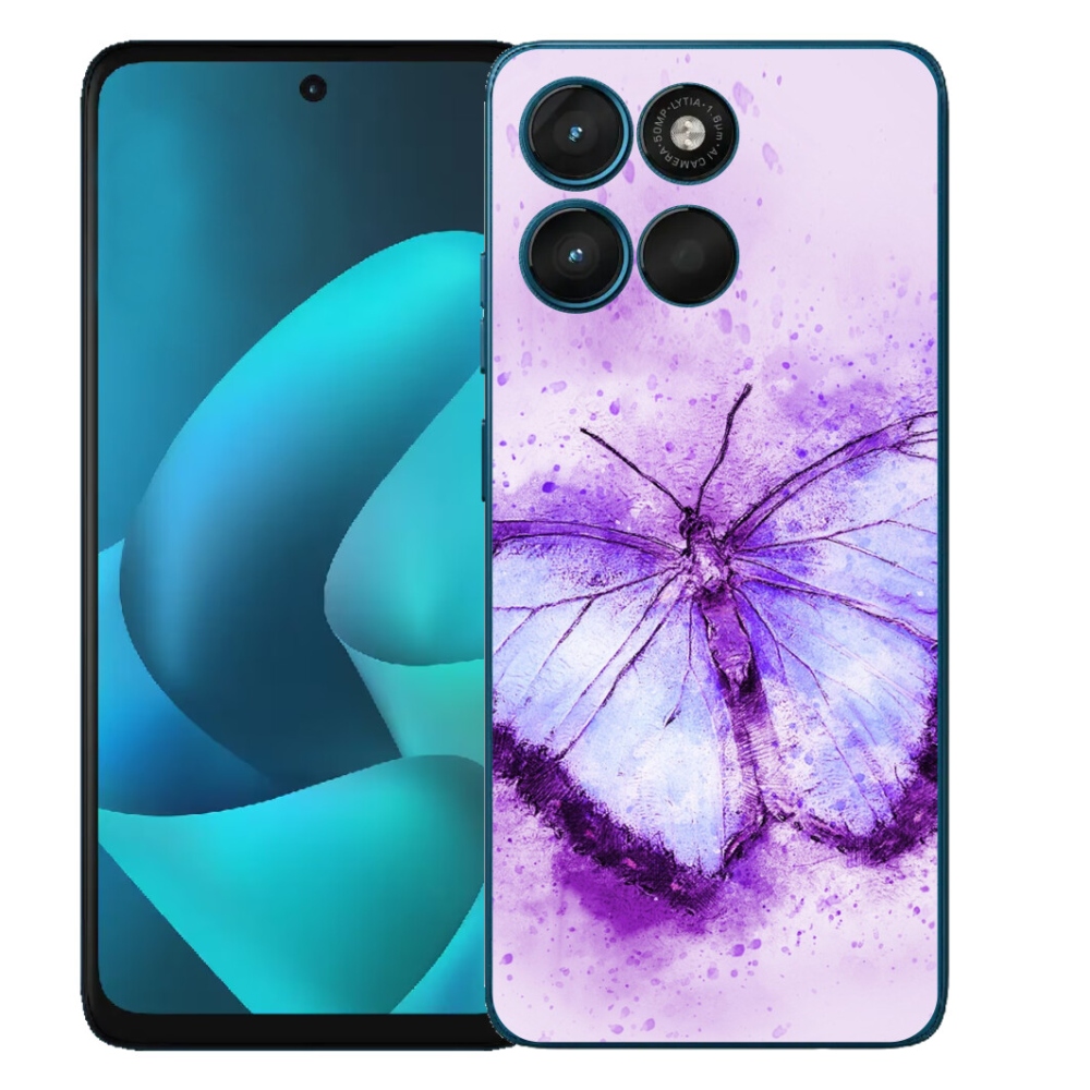 mmCase géltok a Motorola Moto G57 Power-hez – lila pillangó