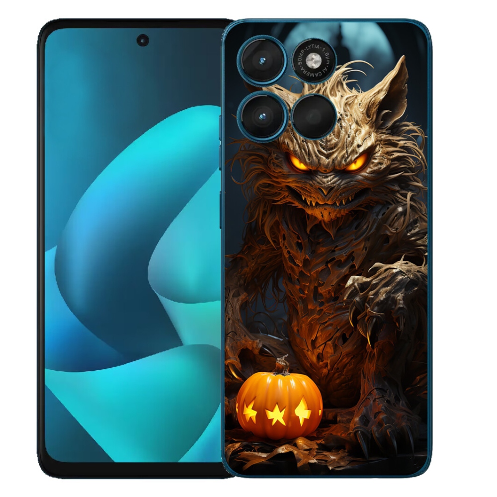 mmCase gél tok a Motorola Moto G57 Power-hez – halloweeni szörny