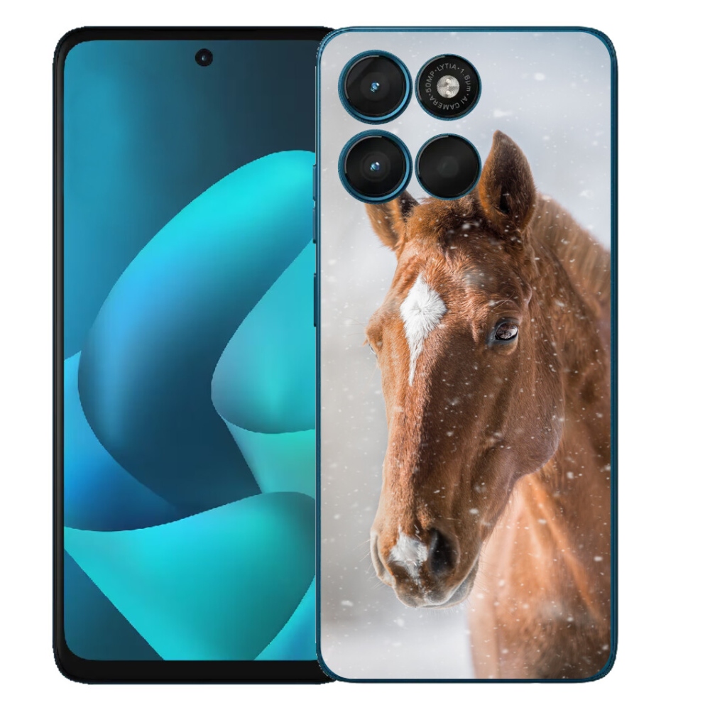 mmCase gél tok a Motorola Moto G57 Power-hez – barna ló 2