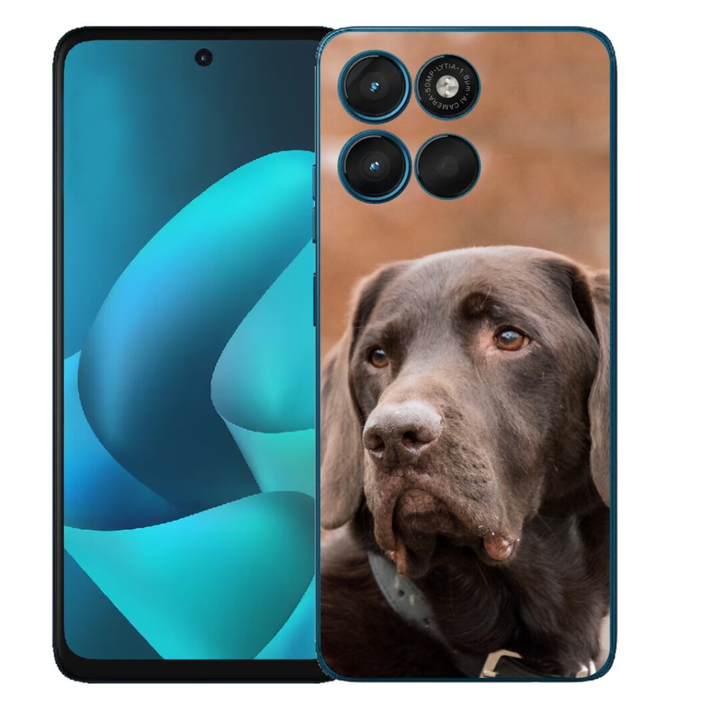 mmCase gél tok a Motorola Moto G57 Power-hez – barna labrador
