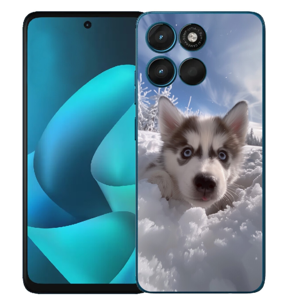 mmCase géltok a Motorola Moto G57 Power-hez – husky a hóban